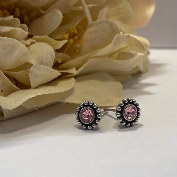 Brighton Jewelry - Brighton Twinkle Mini Post Rose Earrings